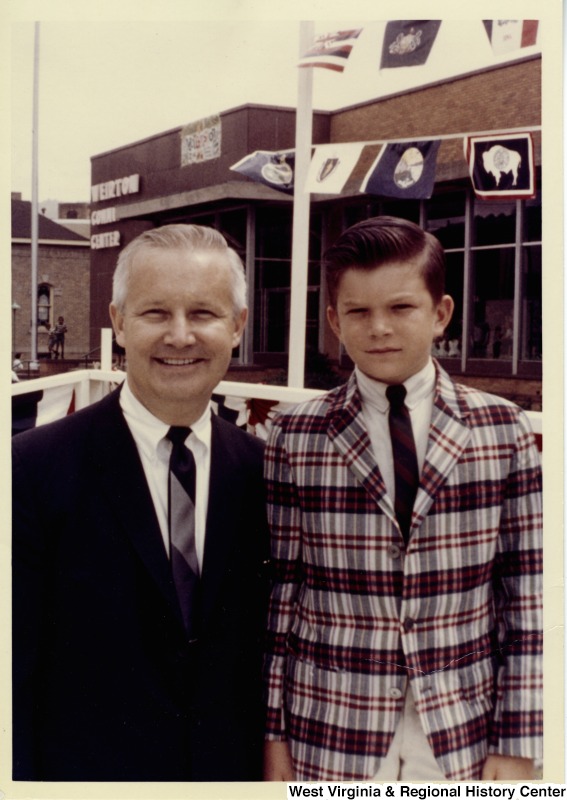 Congressman Arch A. Moore, Jr. with his son Arch "Kim" Moore, III.