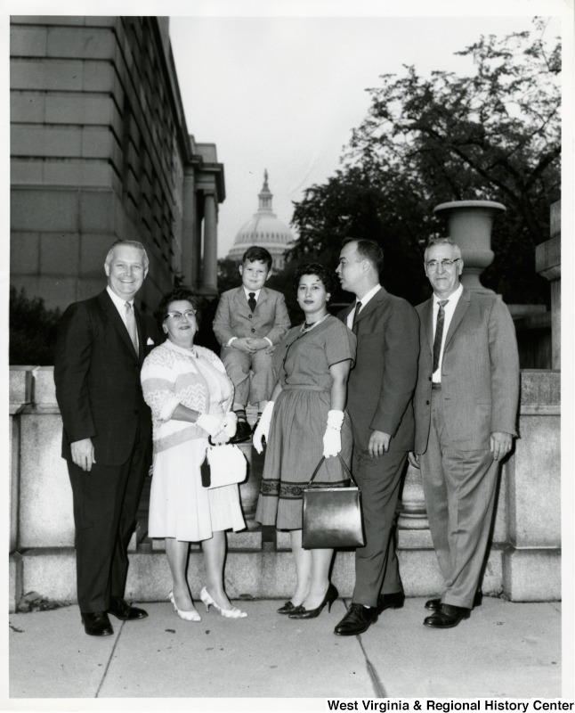 Congressman Arch A. Moore, Jr. with an unidentified family of five.