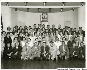 A photograph of a group of unidentified individuals.