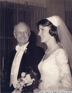Arch Moore walking his daughter Shelley down the aisle for her wedding to Charles Capito.