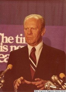 Gerald Ford campaigning for Arch Moore.